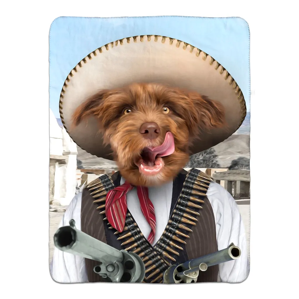 A PAWFULL OF PESOS - FLEECE SHERPA BLANKET