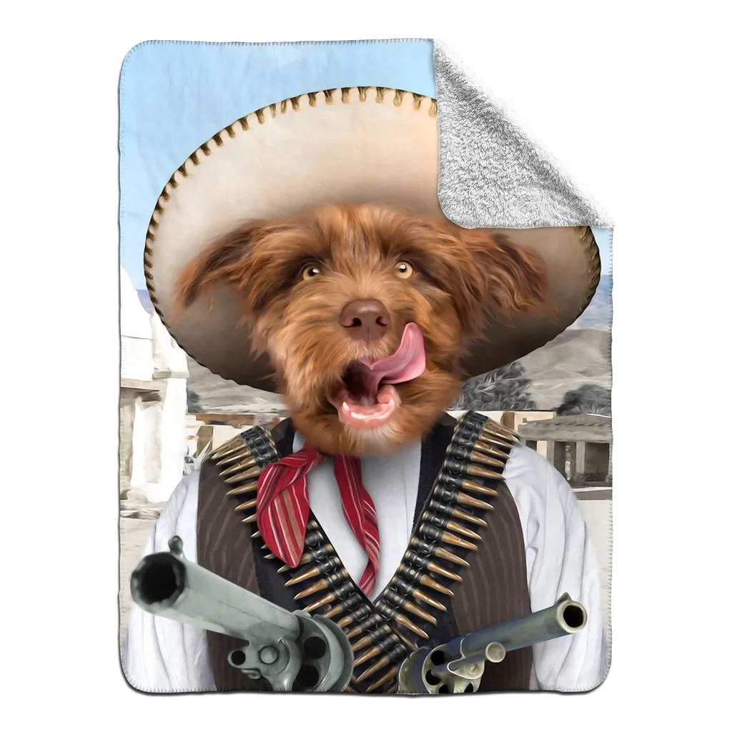 A PAWFULL OF PESOS - FLEECE SHERPA BLANKET