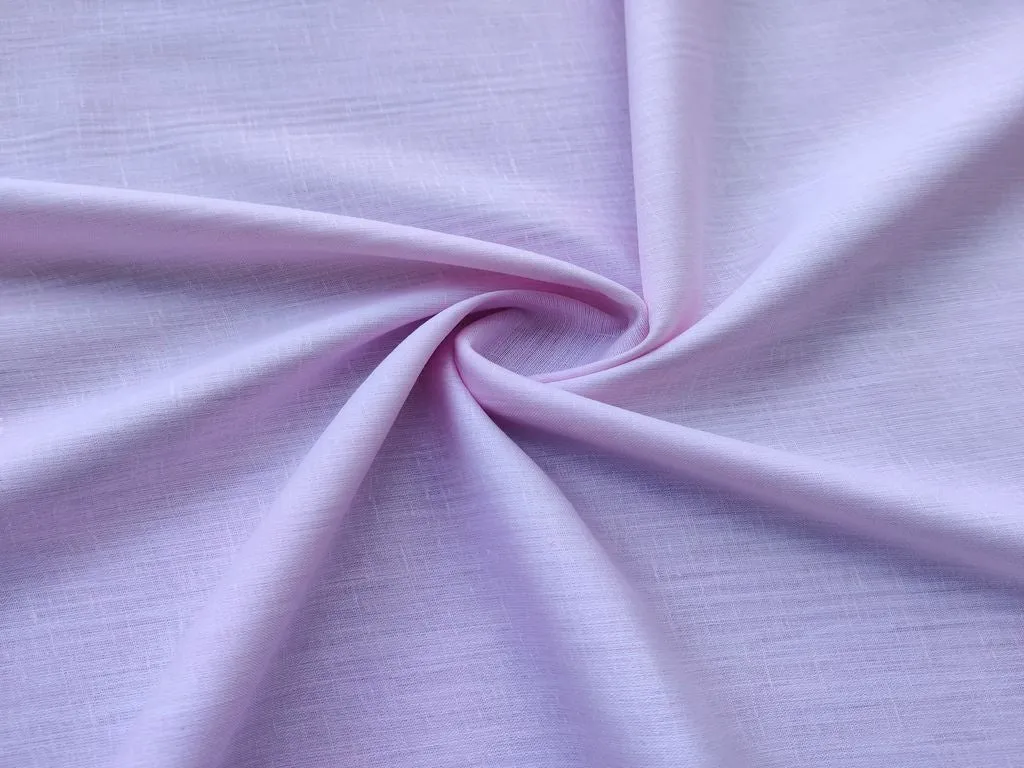 Baby Pink Plain Premium Linen Fabric