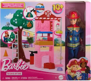 Barbie Career Firefighter Playset