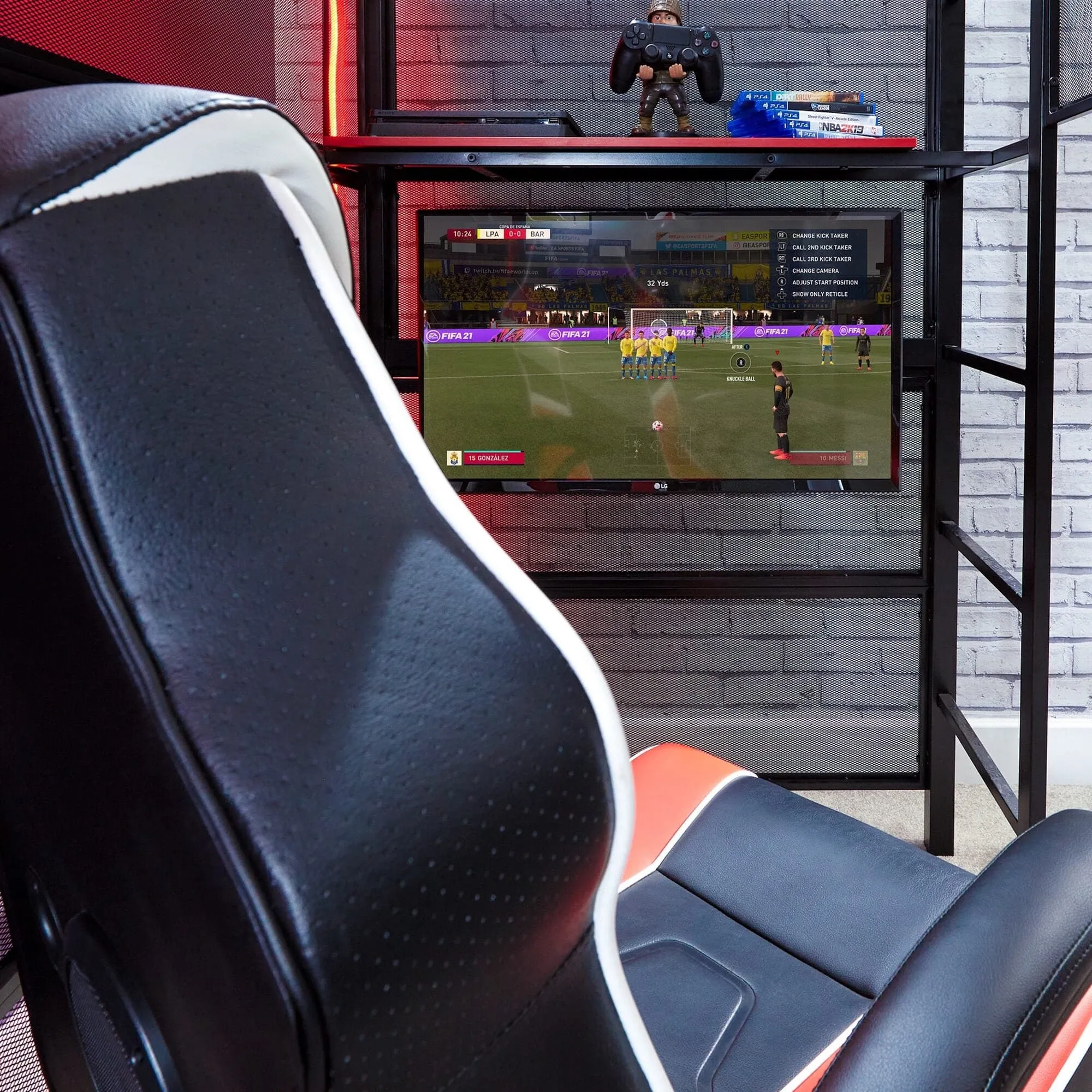 Battle Den Gaming Bunk Bed, Black