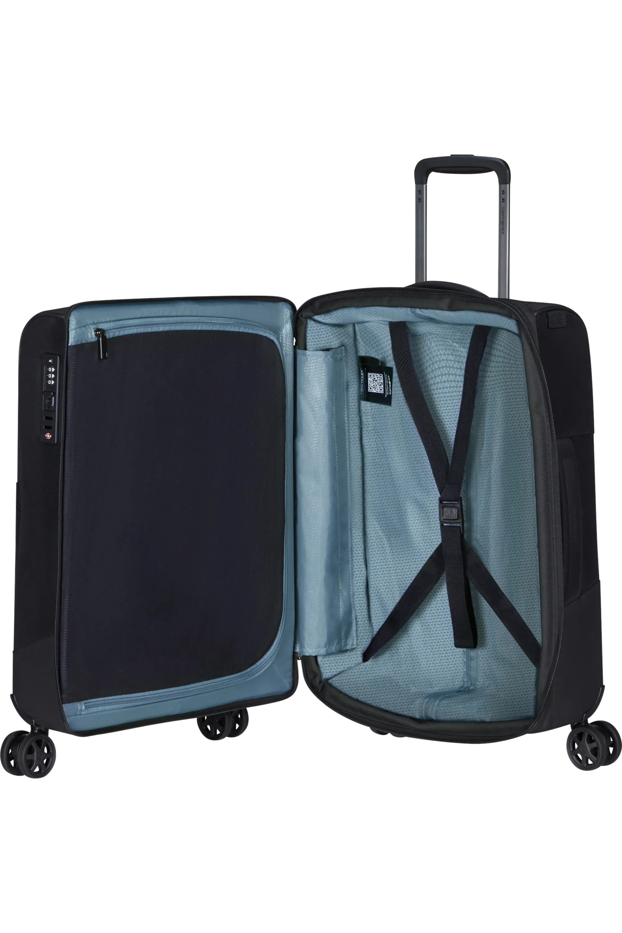 BIZ2GO TRVL Spinner (4 wheels) 55cm - Black