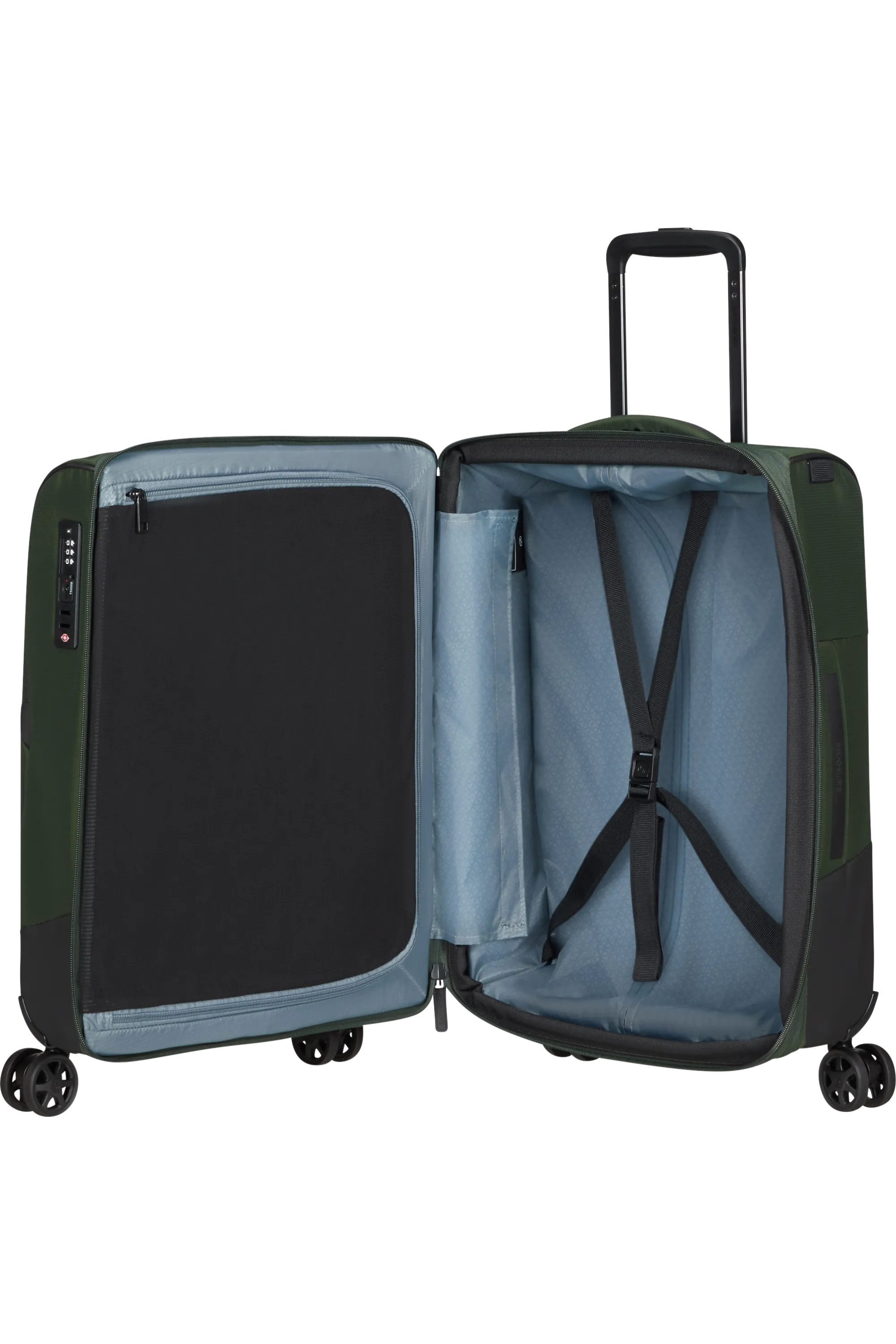 BIZ2GO TRVL Spinner (4 wheels) 55cm - Earth Green
