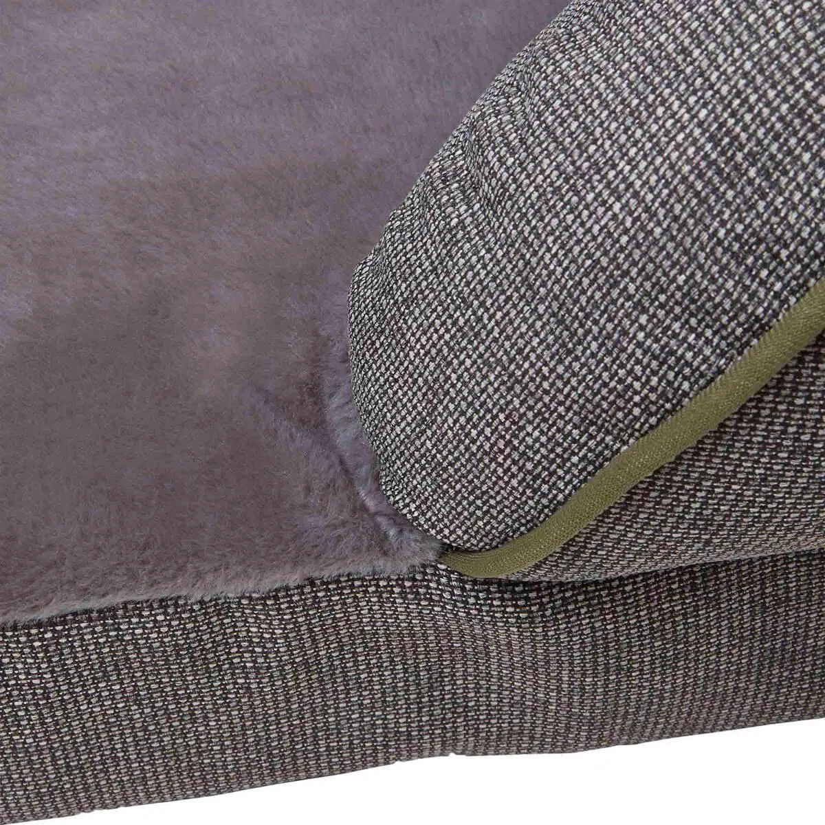 Buddy & Belle Orthopaedic Lounge Dog Bed Steel Grey