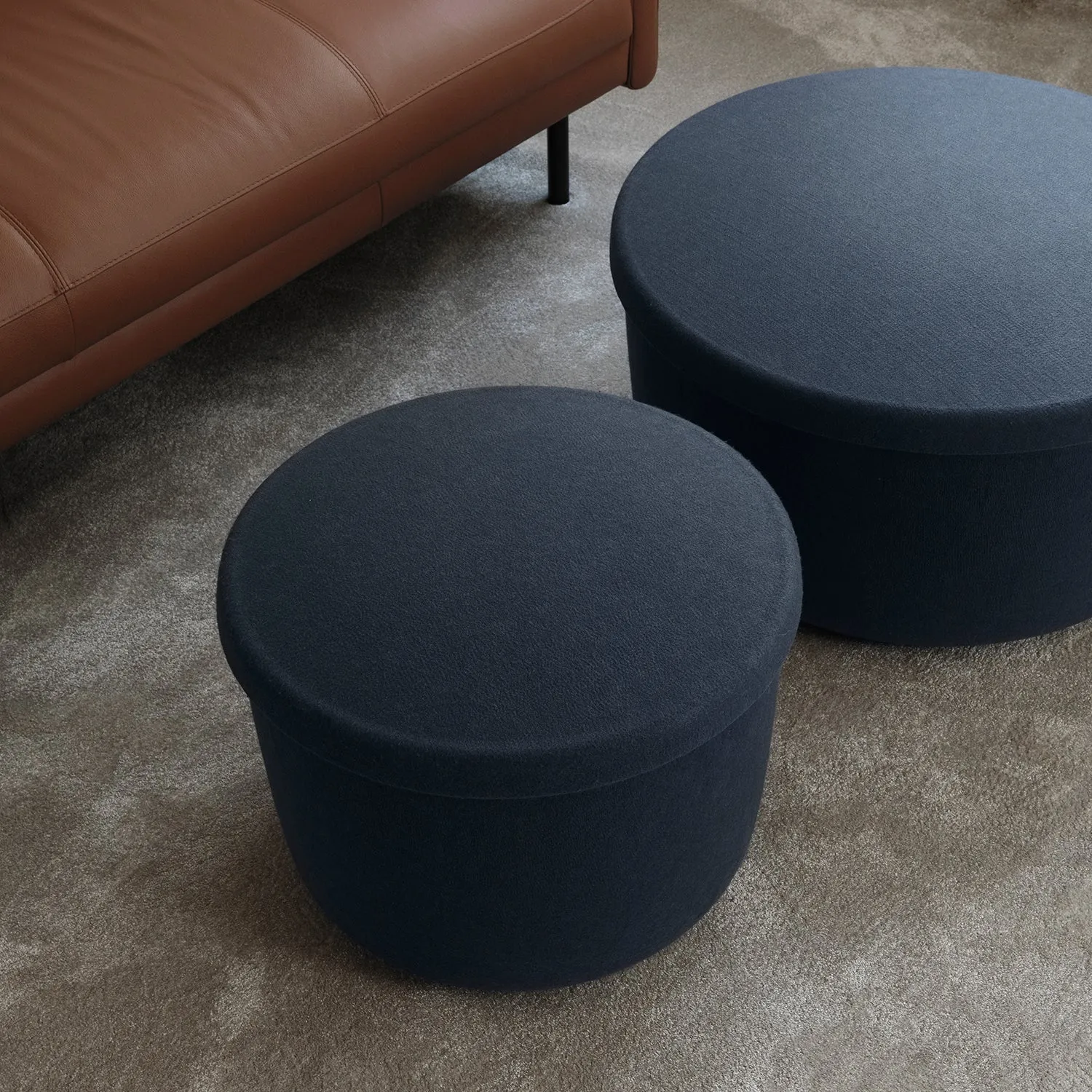 Hide Storage Pouf