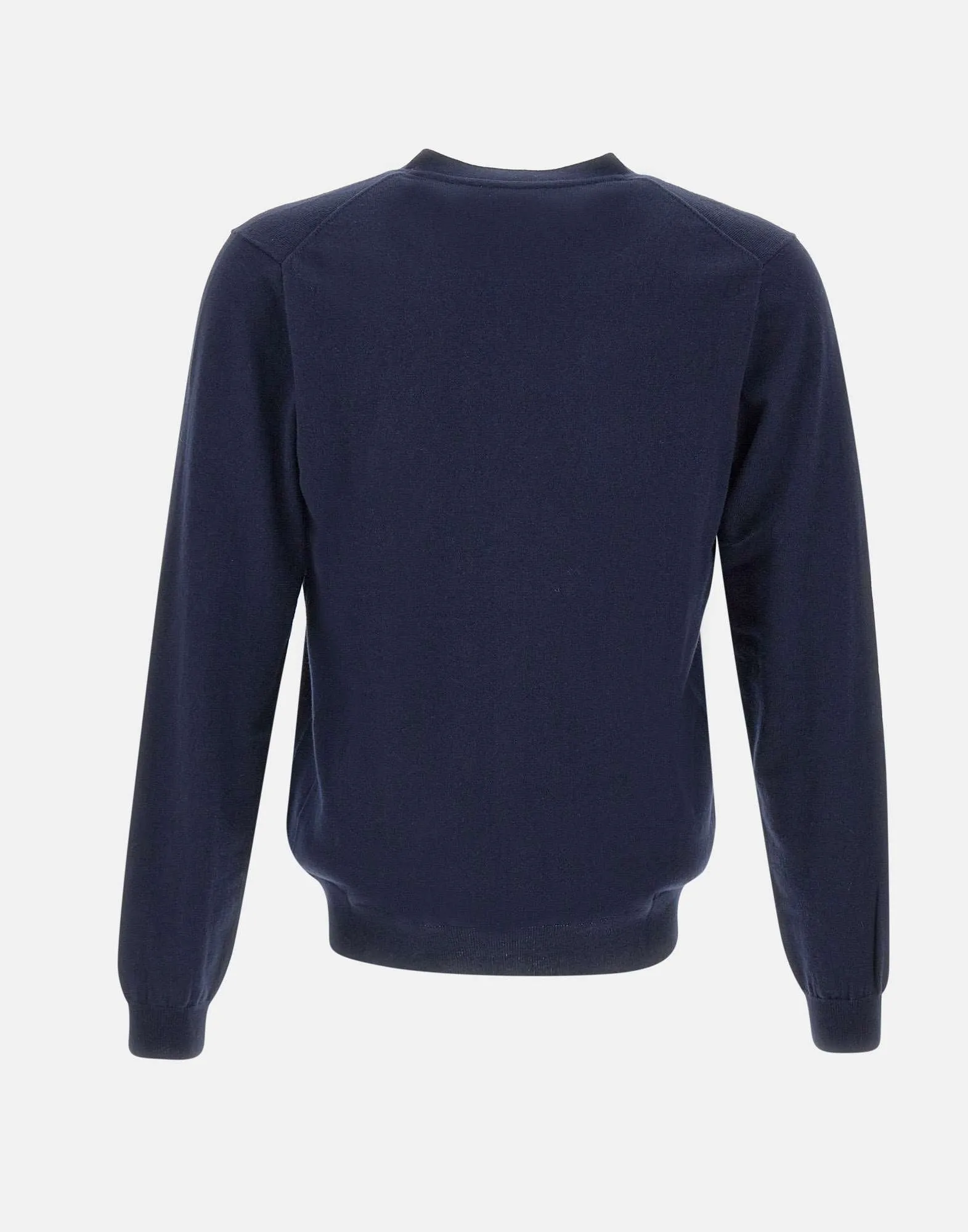 Men's Navy Blue V-Neck Cardigan