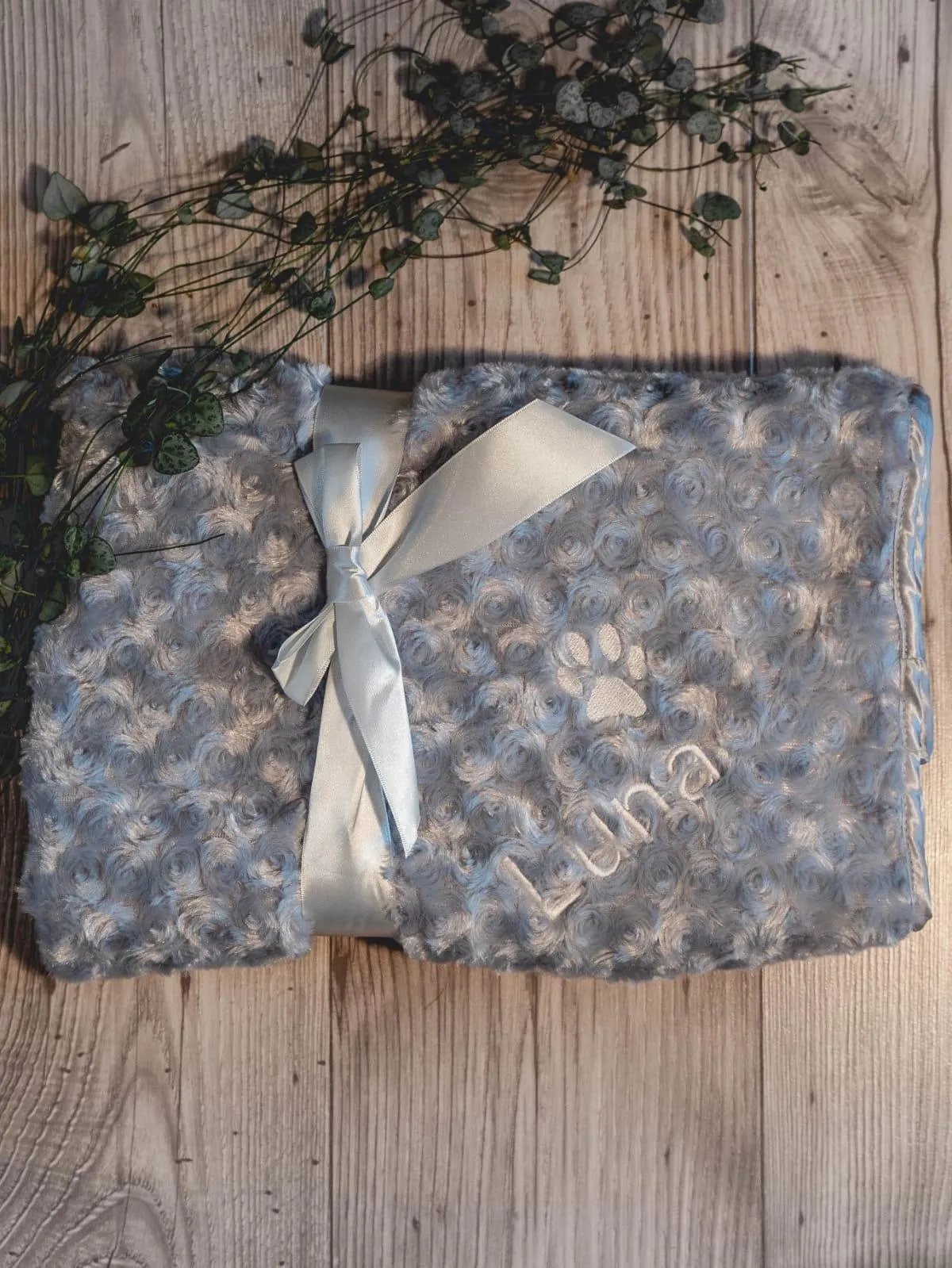 Personalised Pet Blanket - Slate Grey