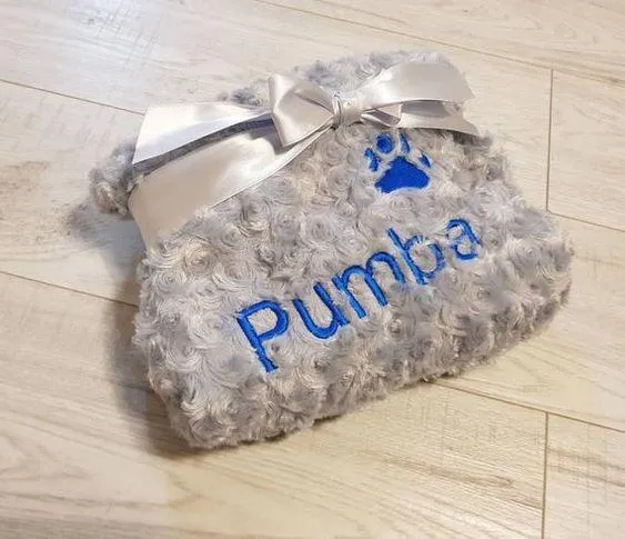 Personalised Pet Blanket - Slate Grey