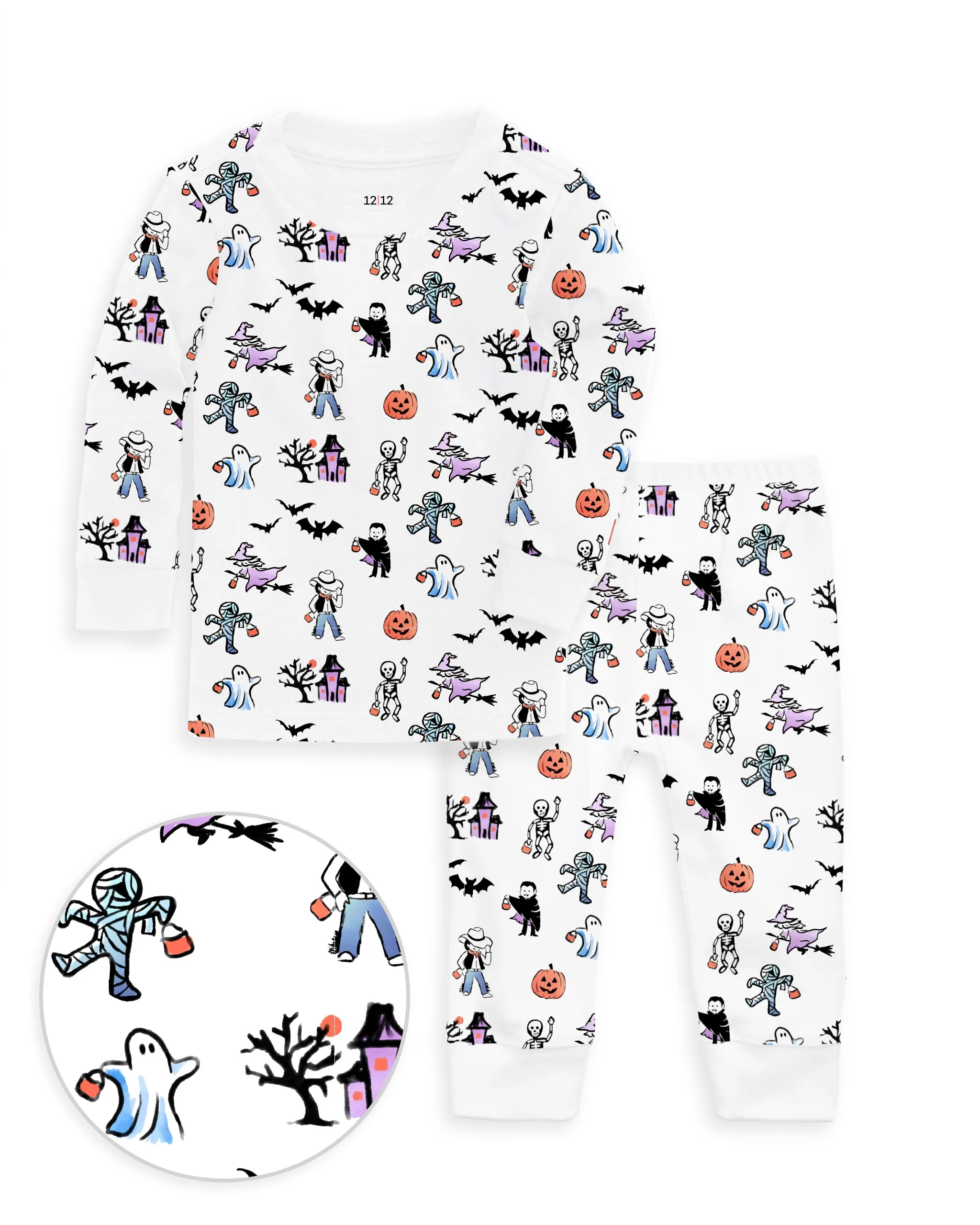 The Organic Long Sleeve Pajama Set [Boo Crew]